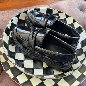Chunky Black Loafers